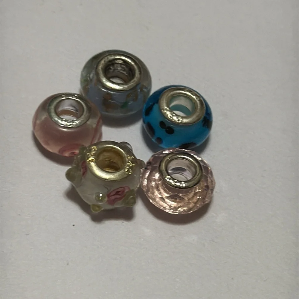 Sterling silver 925 beautiful Charm beads preowned set - Picture 10 of 10